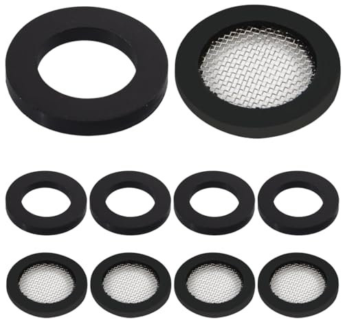 SGERUFZ 10 PCS anello di tenuta soffione doccia, facile installazione, guarnizioni di ricambio in plastica, accessori essenziali per un'esperienza doccia senza perdite (3/4 pollici)