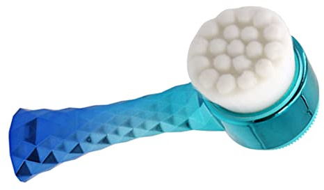 Beatifufu Manuelle Gesichtsbürste Blau Verlaufend Weiche Borsten Ergonomischer Griff Hautpflege Tool Für Hauttypen Tragbares Reinigungs Und Massagegerät Mit Aufhängeschlaufe Für Hause Und Reisen