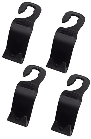 DRESSOOS 4stücke Auto Rücksitz Organizer Aufhänger Sitz Kopfstütze Haken Für Einkaufstüten Aus Pp-Material Einfach Zu Montieren Ohne Werkzeug Und Demontage Der Kopfstütze