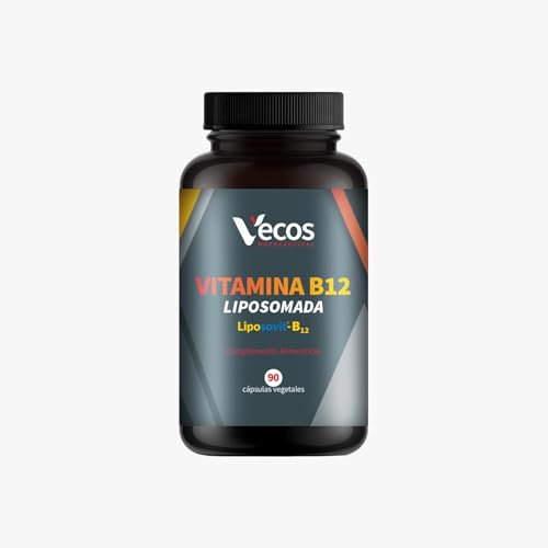 Vitamina B12 Liposomal - 1000 µg/cápsula - Metilcobalamina Pura - Alta Absorción - 90 Cápsulas (3 meses) - Sin Gluten ni Aditivos - Energía, Metabolismo y Salud
