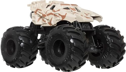 Hot Wheels Monster Trucks, Oversized Monster Truck, Die-Cast-Spielzeugtruck im Maßstab 1:24 mit riesigen Rädern und coolen Designs, (BATMOBIL)