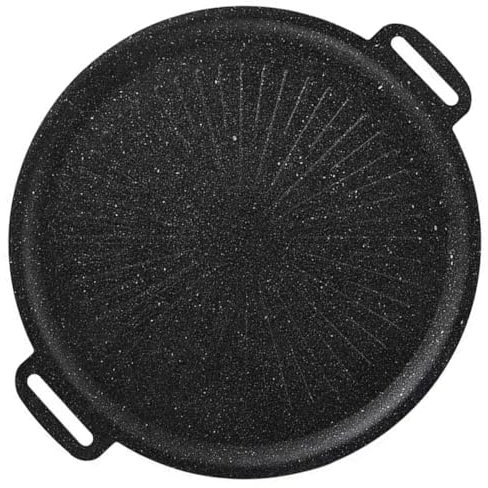 Cabilock Sartén Parrilla Ovalada De Hierro Resistente y Antiadherente Para Barbacoa Plancha De Multiuso Para Cocinar Carne Exteriores y Hogar