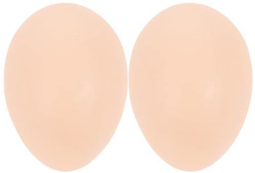TOYANDONA 2pcs Simulation Chicken Eggs for Easter Decorations Realistic Fake Eggs for Boys and Girls Graffiti Multi-function Food Model Photography Props