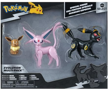 Pokémon Select Evolution Multipack (Eevee #2, Umbreon, Espeon), Figura