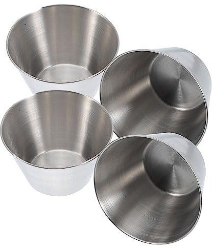 COLLBATH 4 Stück Edelstahlbecher Unzerbrechliche Metall-trinkgläser Campingbecher Für Wasser Bier Und Wein