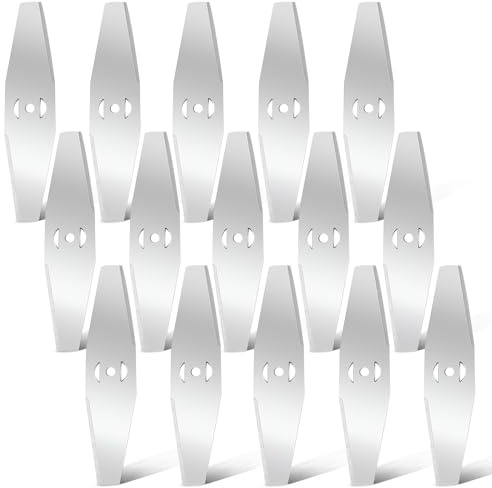 15 PCS Coupe Bordure Lame De Rechange,Très mince et durable, Lames de Tondeuse électrique, Debroussailleuse Electrique Accessoires,Lame Débroussailleuse, Lame Coupe Bordure sans Fil