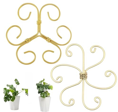 2PCS Plant Stem Support,Plant Support Stakes,Plant Support for Monstera Permanent,Plant Supports for Indoor Plants,Hook Stem Supports for Healthy Growth,Plant Support Clips,Monstera Plant Support