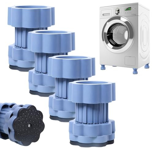 Universal Heightening Pad For Washing Machine Base, 2025 Neu Allgemeine Größe Schwingungsdämpfer Waschmaschine Unterlage, Waschmaschinen Matte Antirutschmatte Waschmaschine (1 Set (4 Stück))