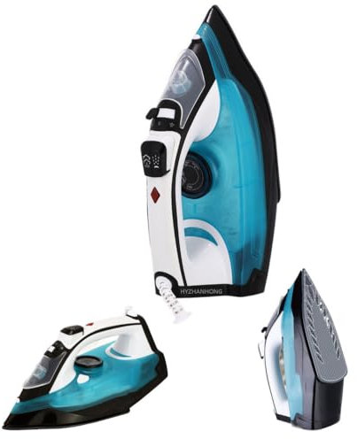 HYZHANHONG Máquina de Planchado a Vapor de 2300 W, Plancha de Vapor Vertical 35S Eliminación rápida de Arrugas Modo de Vapor de 3 velocidades, con Tanque de Agua de 400 ml