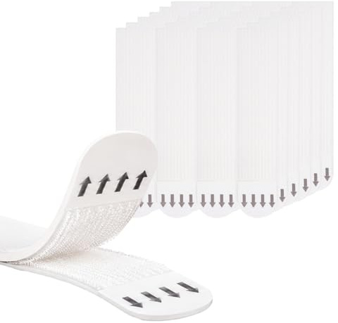 24 Strips Picture Hanging Strips No Nails, Photo Frame Sticker for Wall