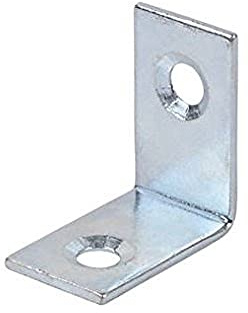 Merriway BH06030 (25 Pcs) Corner Brace Bracket Plates BZP 20mm - Pack of 25 Pieces