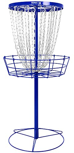 Remix Deluxe 24-Chain Practice Basket for Disc Golf - Royal Blue