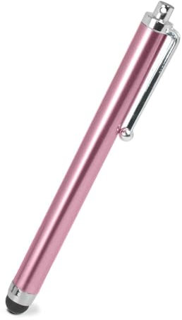 OcioDual Stylet Tactile pour écrans Tactiles, Rose Claire, Touch Pen Compatible Smartphones, Tablettes, Moniteurs, Pointeur Capacitif Universel en Métal, Pointe en Caoutchouc, Anti Rayures