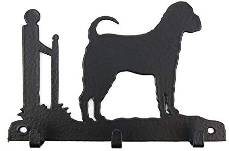 Tierisch-tolle Geschenke Shar Pei Leinengarderobe - Schlüsselbrett - Garderobe mit Hundemotiv