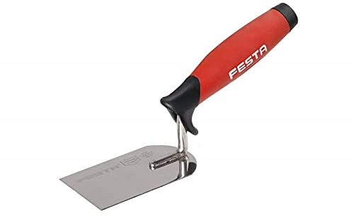 FESTA - Truelle de maçon 40 mm avec poignée en caoutchouc.