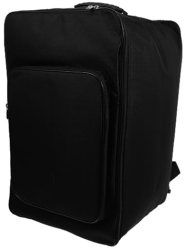 Schwarzer Trommelrucksack für Drum mit Griff und Schultergurten | Großes Fassungsvermögen, Leicht und Platzsparend, Oxfordgewebe mit Polyester und Baumwolle, Inklusive Griff Zufälliger Stil