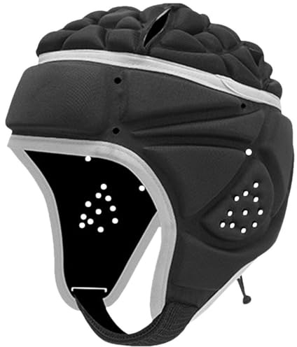 Danlai Casco de Rugby Casco de fútbol Suave Equipo de protección para la Cabeza Ajustable 7V7 Gorro de Rugby Gorra Scrum para niños y jóvenes