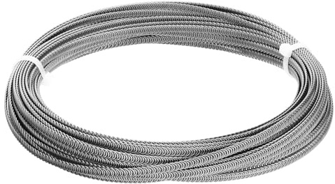 PATIKIL 66 Piedi Stecca Corsetto Acciaio Inossidabile 304 Disossamento Metallico Acciaio Spirale Struttura Forma a 32 Punte Disossamento Acciaio per Forniture Corsetti (6mm LARGHEZZA)