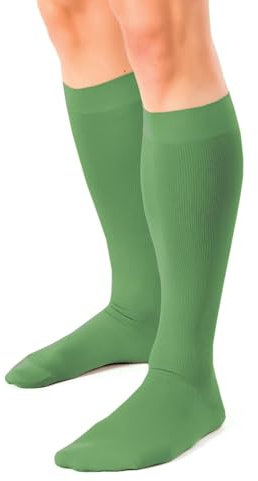 Pani TERESA MEDICA Calze Compressione Uomo Calze Lunghe Antitrombo Calze Elastiche Contenitive Per Vene Varicose 13-21 mmHg Per Viaggi In Aereo A Lungo Raggio Running Sport Trekking Ciclismo