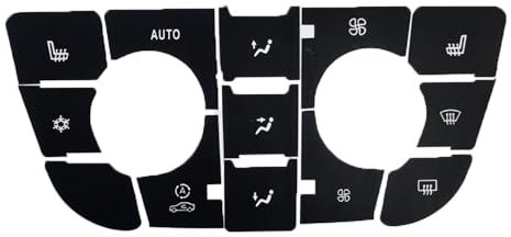 Jrfeng Auto Klimabedienteil Knopf Aufkleber für Excelle GT XT, Reparatur Abgenutzter Knopfschalter-Aufkleber Auto Styling Dekoration Zubehör,B
