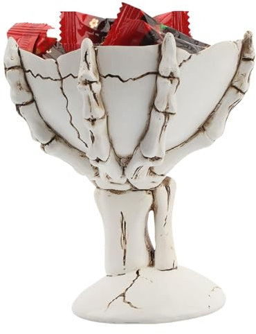 Skeleton Hand Candy Bowl Resin Haunted House Props