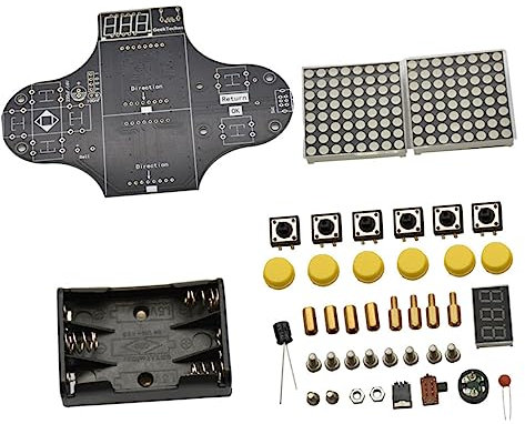 TOYANDONA Elektronischer DIY Spielkonsolen Bausatz Mit Hd USB Batteriebetrieb Löten Übungskit Für Programmieranfänger Und Stem Elektronik Lernen Spiele Inkl Snake Und Racing