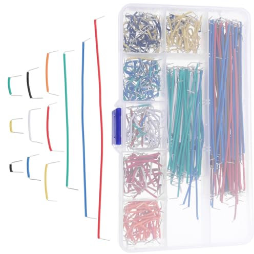 BUGUUYO 560 Stücke Jumper Drähte Kit Breadboard Kabel Verschiedene Längen 14 Arten Zufällige Farbe