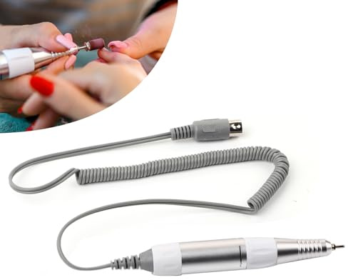 BigKing Manipolo per Trapano Elettrico per Unghie, Fresa per Unghie Professionale, Electric Nail Art Drill Pen Portatile, Lima Unghie Elettrico per Pedicure, Smerigliatrice, Unghie (12V)
