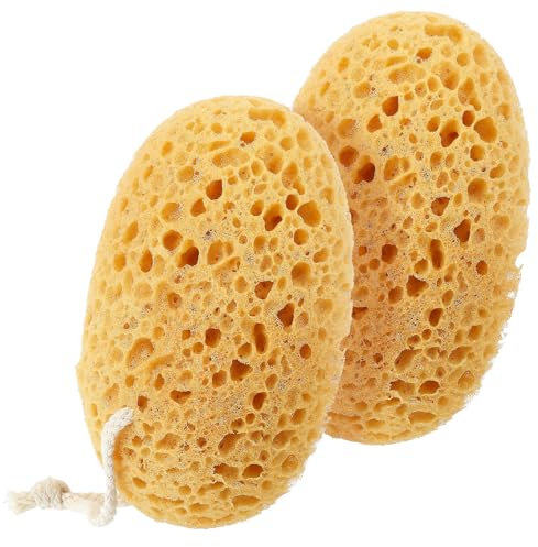 AOZUO 2 confezioni di spugne da bagno, spugne da doccia in schiuma densa ultra morbide e piacevoli al tatto, spugna esfoliante per il corpo di grandi dimensioni per pelli sensibili e secche