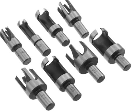 VILLFUL 8 Piezas Brocas para Madera con Vástago Redondo Brocas Abridoras para Taladro Eléctrico Herramientas de Carpintería para Proyectos de Renovación y Manualidades