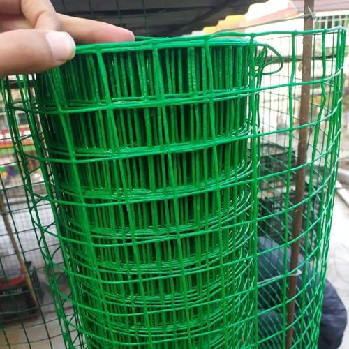 KanDuo Grillage de Jardin Clôture de Jardin, 1 m (H) x 18 m (L) en Treillis métallique galvanisé, Maille de 1,5 cm, barrière temporaire