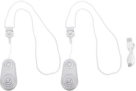 Luocute Wireless Intercom, Portable Emergency Caregiver Pager with 105dB Maximum Volume and 40 Days Working Time, for Elderly Kids Home Use