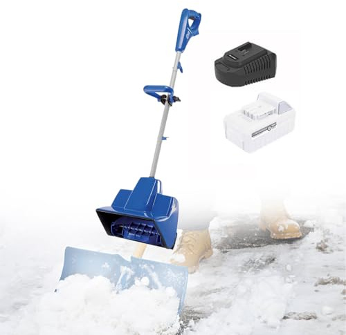 Pelle à neige sans fil avec batterie et chargeur pour un déneigement facile en hiver