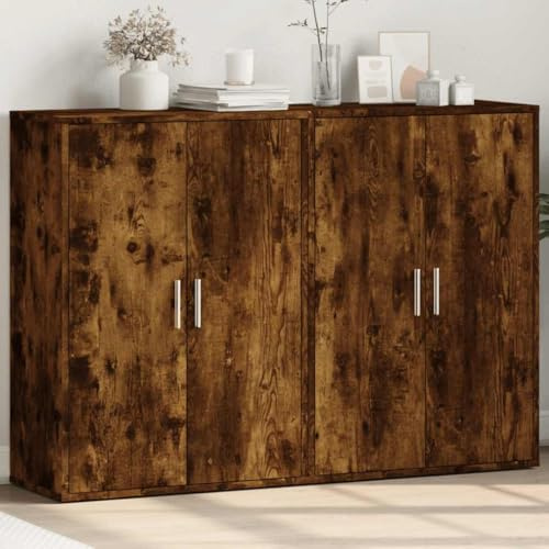 HETFTJN Set credenza per affumicatura, 60 x 31 x 84 cm, in legno con portata di 90 kg, design moderno, per soggiorno, corridoio, ufficio