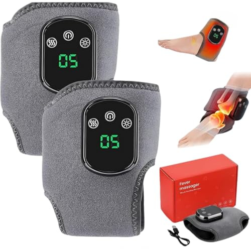 Fussmassagegerat Elektrisch Testsieger 3-in-1,Kabelloser Massager für Füße und Knöchel, Testsieger bei Neuropathie-Schmerzen (2 Stück)