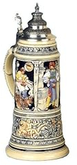 King German Beer Stein Medieval mastercraftsmen Giant guildstein, Replica from Year 1895 2 Liter tankard, Beer Mug, Limitaet 2007