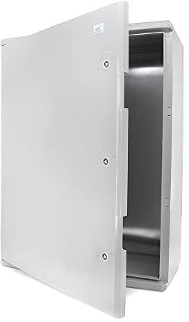 ELS Elektrotechnika Caja de distribución industrial IP65, placa de montaje galvanizada, cierre de puerta con junta circunferencial, carcasa de pared, carcasa vacía de plástico ABS, 600x800x260