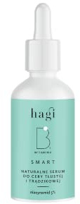 Hagi Smart B | Gesichtsserum mit Niacinamid und Salicylsäure | Peeling und Regulierung der Haut | Nacht | Vitamin B3 | 30 ml