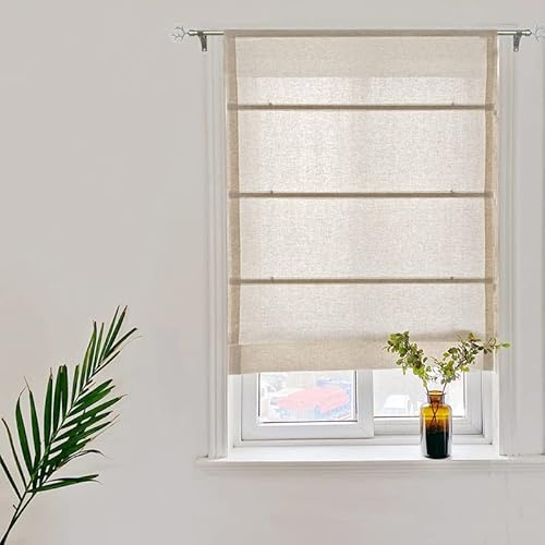 Yaland Store romano con cordoncino, stile casa di campagna, opaco, 50 x 120 cm, sabbia