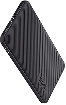 Trust Mobile Primo Power Bank 5000 mAh Sostenibile, Ultra Sottile, Alta Velocità 3 A, Porta USB C, Carica Batterie Cellulare, Caricatore Portatile iPhone, iPad, Samsung, Xiaomi, Tablet, Smartphone
