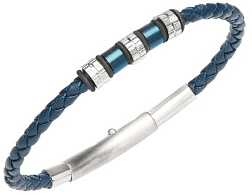 Breil Sammlung WANDERLUST, Armband Herren aus LEATHER AND STEEL | Sammlung WANDERLUST, Armband, Maße 22,5 cm, Schmuck als Geschenkidee Herren