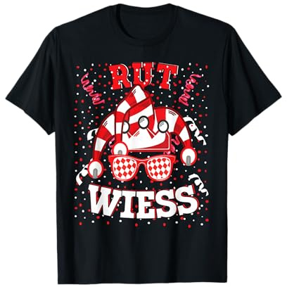 Köln Rut und Wiess Rot Weiss Karneval Kölsch T-Shirt