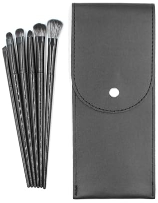 HZXINYI Pinceau Maquillage 6 pièces Pinceau Ombre à Paupières Pinceau Maquillage des yeux Ombre à Paupières Eyeliner Cils Sourcils Pinceau Sourcils Noirs Pinceau Poils Synthétiques