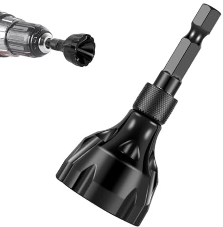 Deburring External Chamfer Tool Pipe Deburring Tool with Tungsten Steel Blade Quick Release Hex Shank Deburring Tool Metal Deburring Tools for Screws Threaded Rods for 1/8-3/4(3mm-20mm)