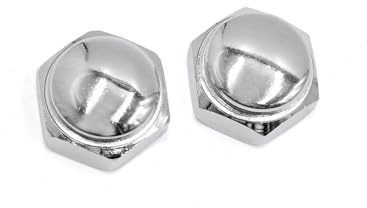 TUCKBOLD 2 Pcs M22x1.0 Thread Metal Steering Wheel Shaft Cap Acorn Hex Nuts Automotive Parts