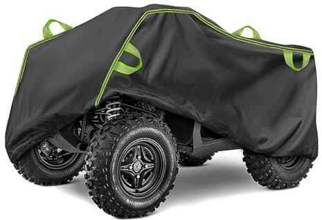 KMGDM Waterproof Heavy Duty ATVs Covers for Scooter Motorcycle Outdoor Storage Rain Protective 210D Oxford Fabric