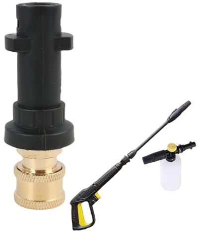 Adattatore di pistola per lavatrice ad alta pressione, Adattatore idropulitrice, Compatibile per Serie K K2, K3, K4, K5, K6, K7, Connettore Rapido in Ottone 1/4, Facile da Installare
