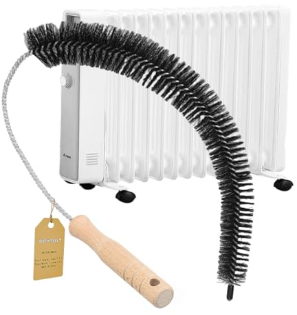 Brosse de Nettoyage de radiateur de qualité supérieure - avec Poils Souples - Flexible - pour Le Nettoyage des radiateurs - Nettoyeur de Chauffage et Accessoires de Nettoyage ménagers