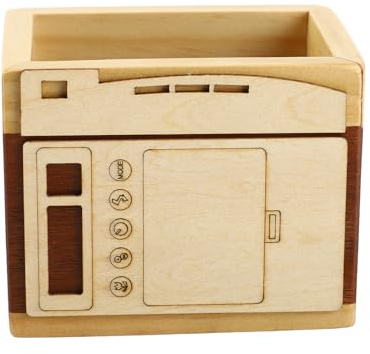 Ausla Vintage Camera Pen Desktop Organizer för Ett Studiekontor, en Enda Retro Desktop Pencil -behållare för Fotograferingsentusiaster eller Vintage Style Lovers (Enstaka pennhållare)
