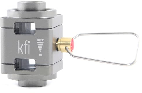KFI Gas Canister Refill Adapter, Gaskanister Nachfülladapter, Kraftstoffübertragungsgerät, Gasflasche Nachfülladapter, Tragbares Gasdruckventil Aufblasventil für Outdoor